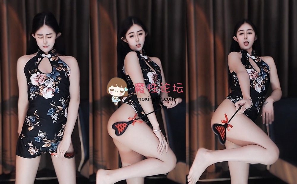 【CC 欣彤】付费群大尺定制热舞 无内旗袍拍PP 【1V】【484M】【度盘】-魔性福利